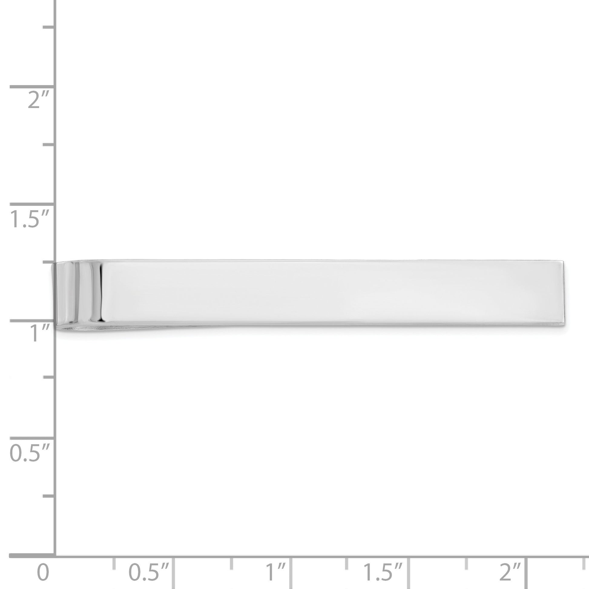 Custom Personalized 925 Sterling Silver Men's Tie Bar - Engraving on Front - Father, Dad, Husband, Boyfriend, Brother, Son - Wedding, Suit